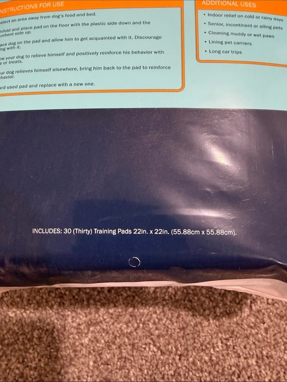 Training Pads Ultimate Home Protection - Navy Blue (30 Pack) by